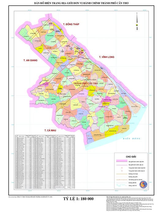 Bản đồ hành chính TP Cần Thơ sau sáp nhập tỉnh mới nhất 2025