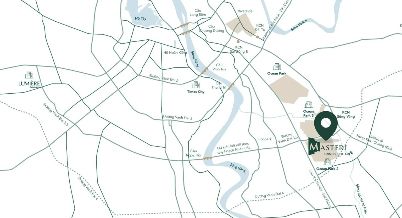 Kết nối giao thông vượt trội của Masteri Sky Quarter